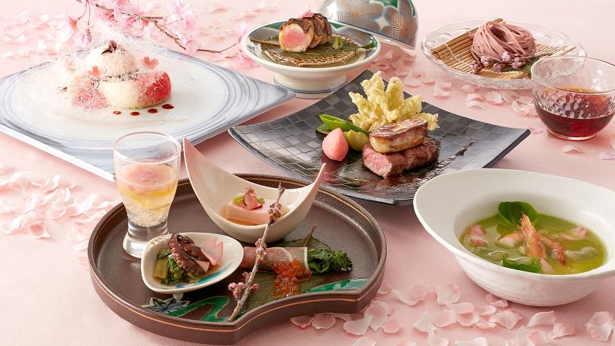 桜や春をイメージ Seasonal Menu 21 3 12 4 23 シェフズパレット カフェ ダイニング シェフズパレット 池袋 サンシャインシティプリンスホテル