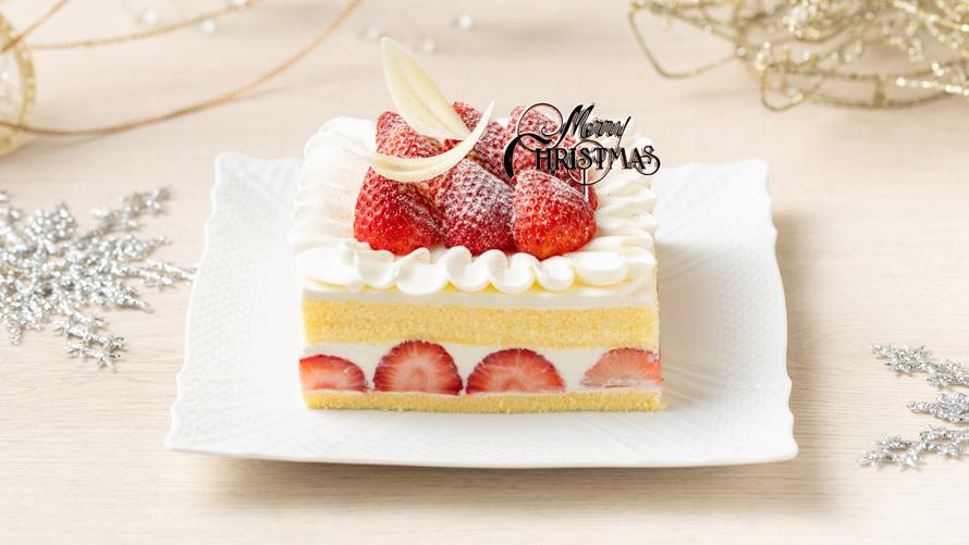 ホワイトクリスマス ショートケーキ ￥4,500 （約12cm ｘ 12cm）