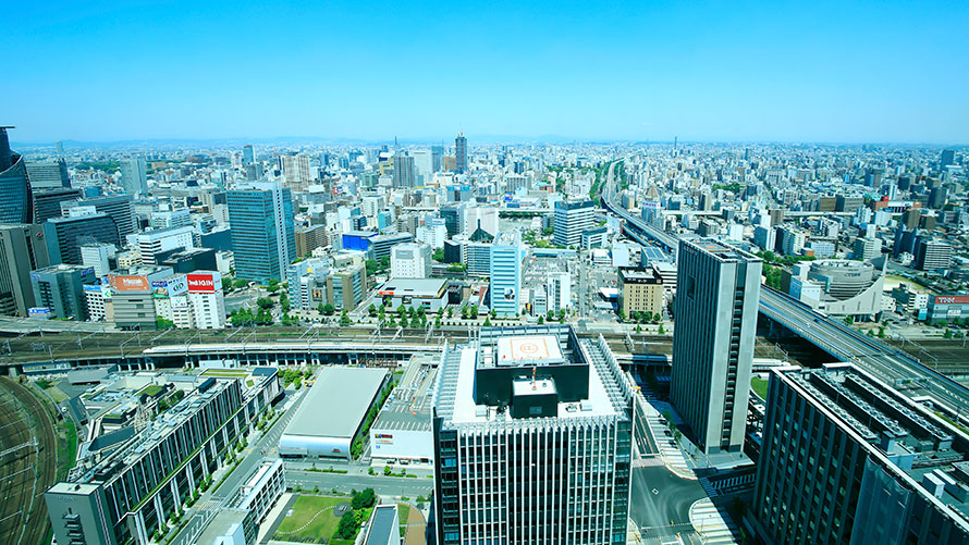 名古屋栄方面（東側）の眺望。