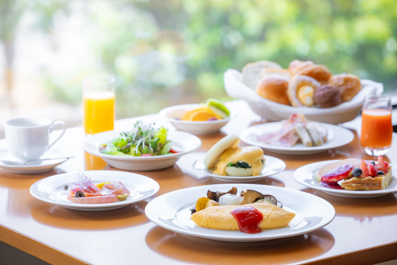 ビタミンカラーのホテル朝食