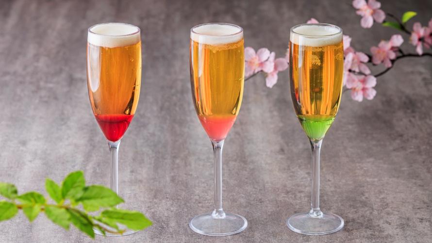 THERMAL SPA S.WAVE 4FのBARにて、期間限定「Spring Beer（アルコール）」またはソフトドリンク付き。（1名さま1杯）