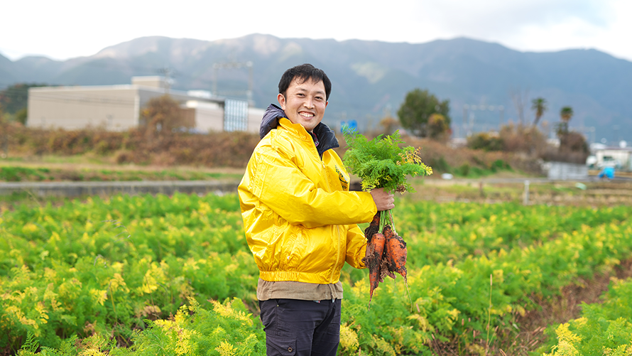 ひら自然菜園　加地玄太さん（大津市和邇）