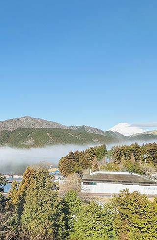 客室からの龍宮殿の景色