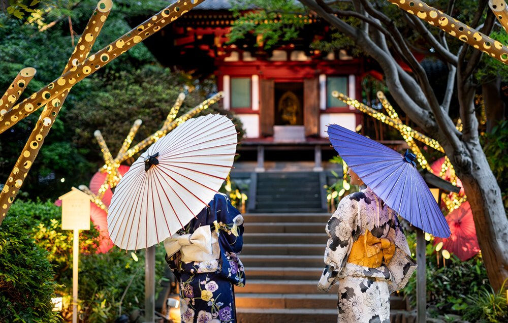 Japanese Umbrellas and Fox Masks Rental
